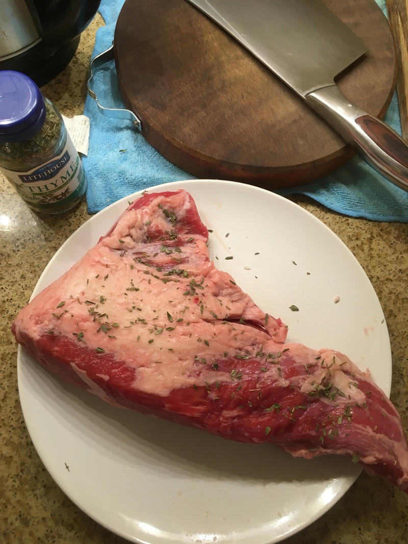 rubbed tri-tip